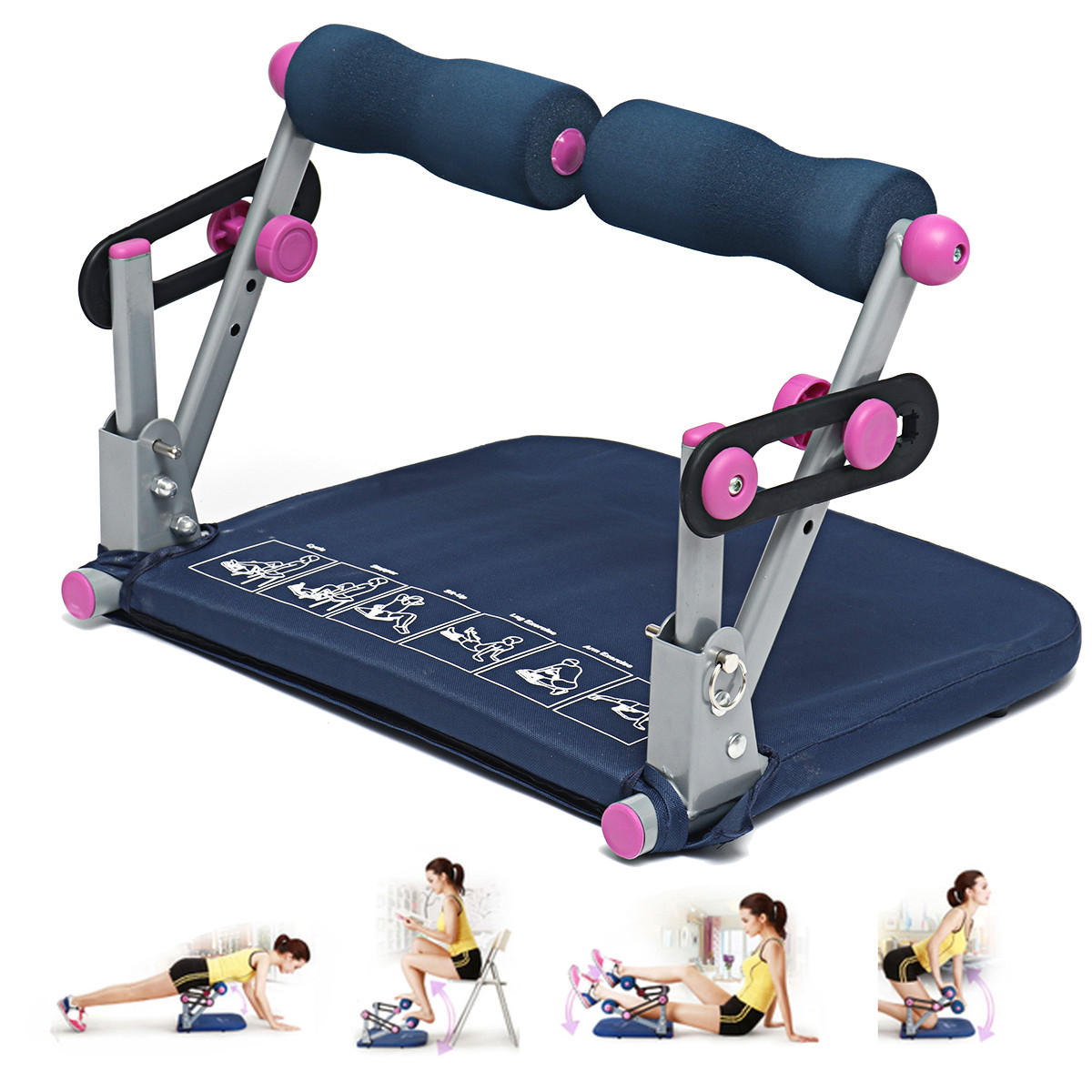 ProTeq Ab Sit-ups Fitness Abdominal Muscle Exercise Tools Sport Machine Home Gym Trainer Equipment