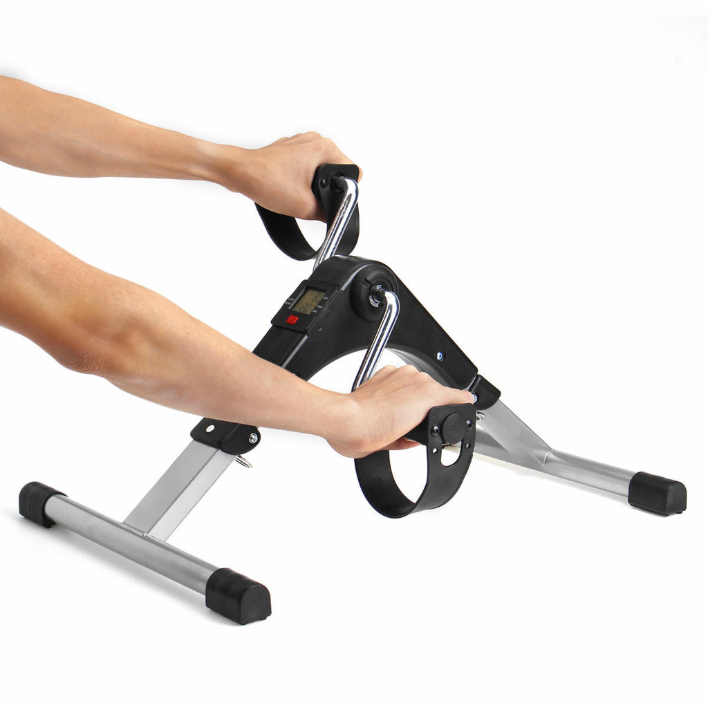 ProTeq Mini Exercise Fitness Bike Tools Leg Beauty Trainer Pedal Machine Old Man Limb Rehabilitation Leg Hand Training Equipment with Digital Counting